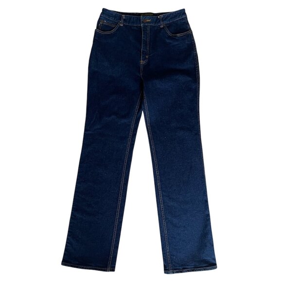 Vintage Charlotte Ford Women's Jeans High Waist Straight Leg Dark Wash, Sz 14 - Picture 2 of 10